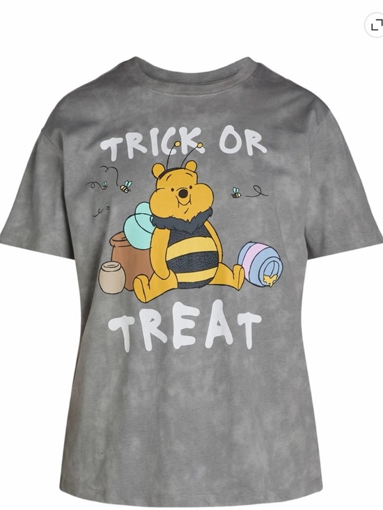 Walmart Tops - Women’s Disney Short Sleeve 'Trick or Treat' Pooh Bee Graphic Tee; NWT